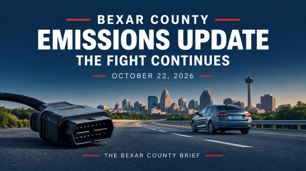 Bexar County emissions update: The fight continues, October 22, 2026.